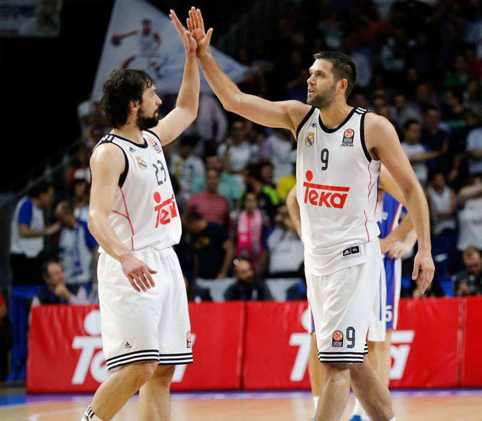 Felipe Reyes y Sergio Llull representan al Real Madrid en el quinteto ideal de la Liga Endesa.