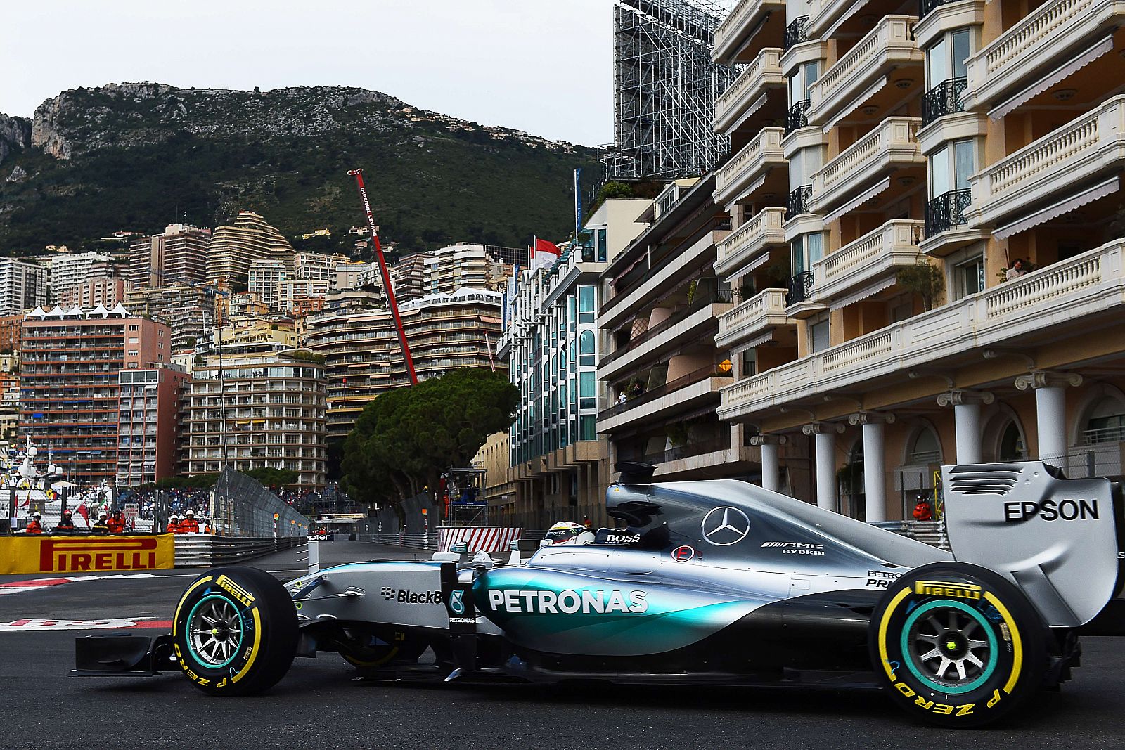 Lewis Hamilton, en el circuito de Montecarlo.