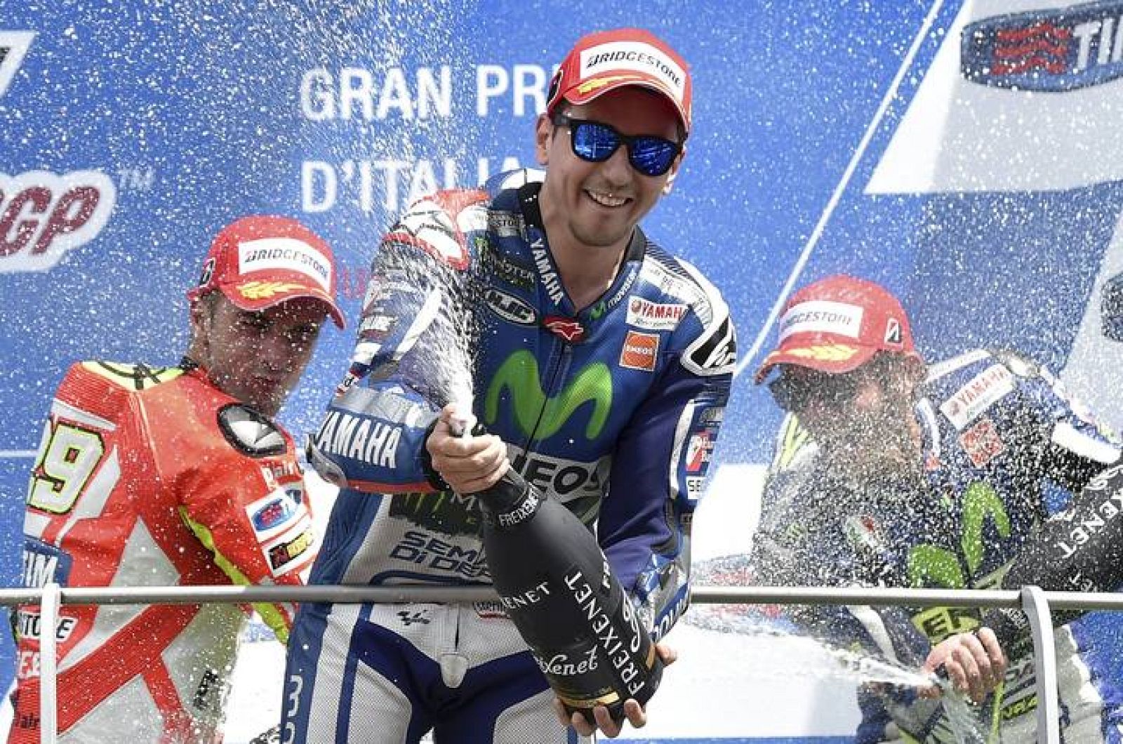 Jorge Lorenzo celebra su victoria en Mugello