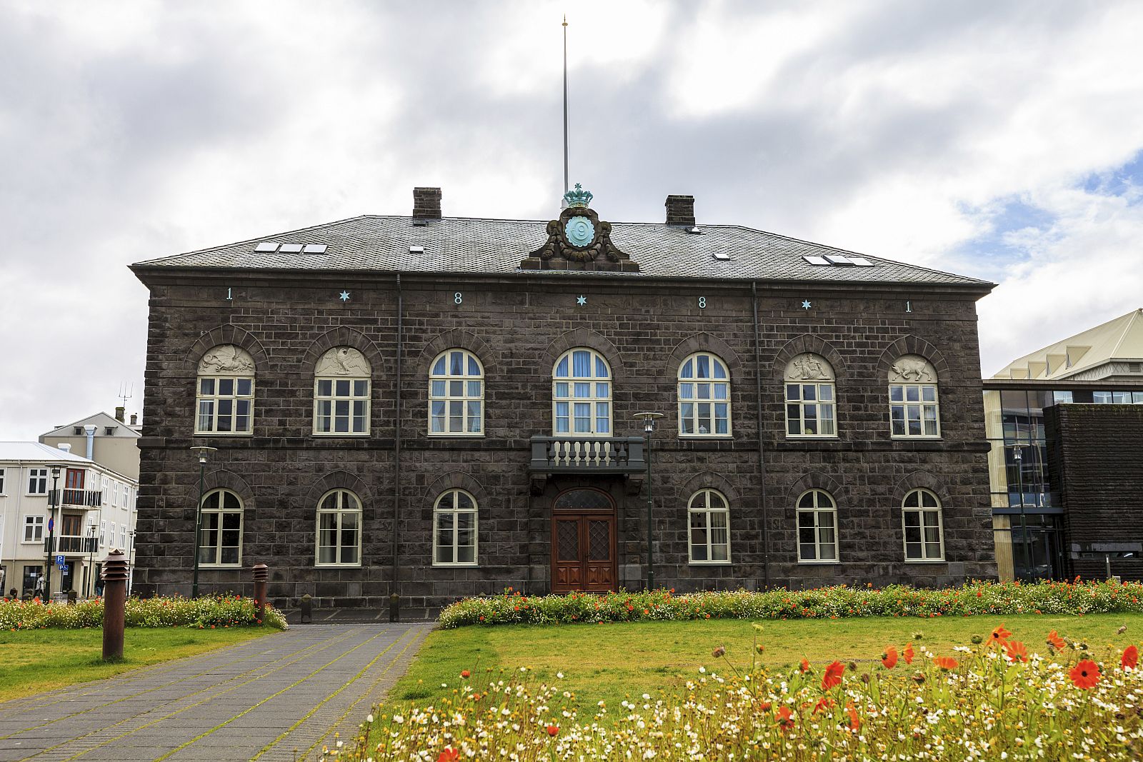 El edifcio del parlamento de Islandia