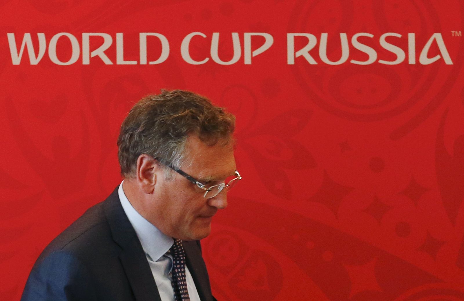 Jerome Valcke, en Rusia.