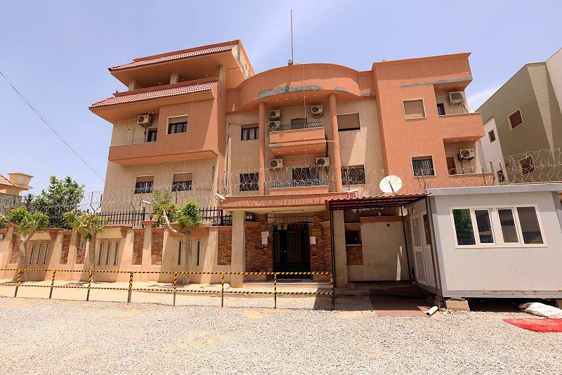 Vista general del consulado de Túnez en Trípoli