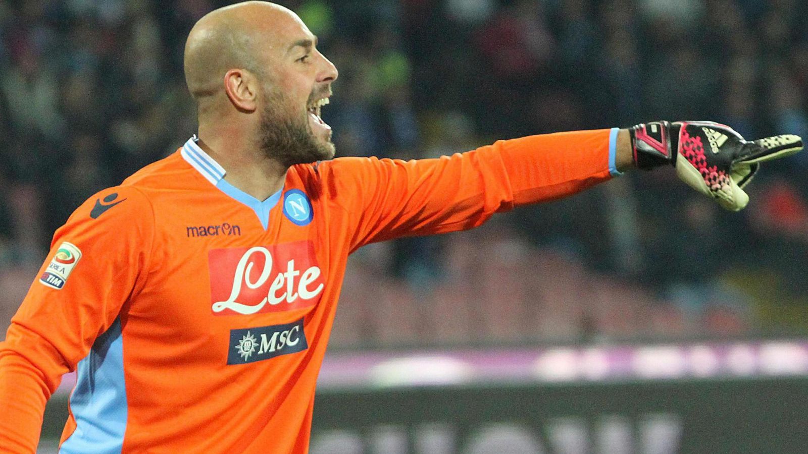 El portero español Pepe Reina, en una imagen de su anterior etapa en el Nápoles