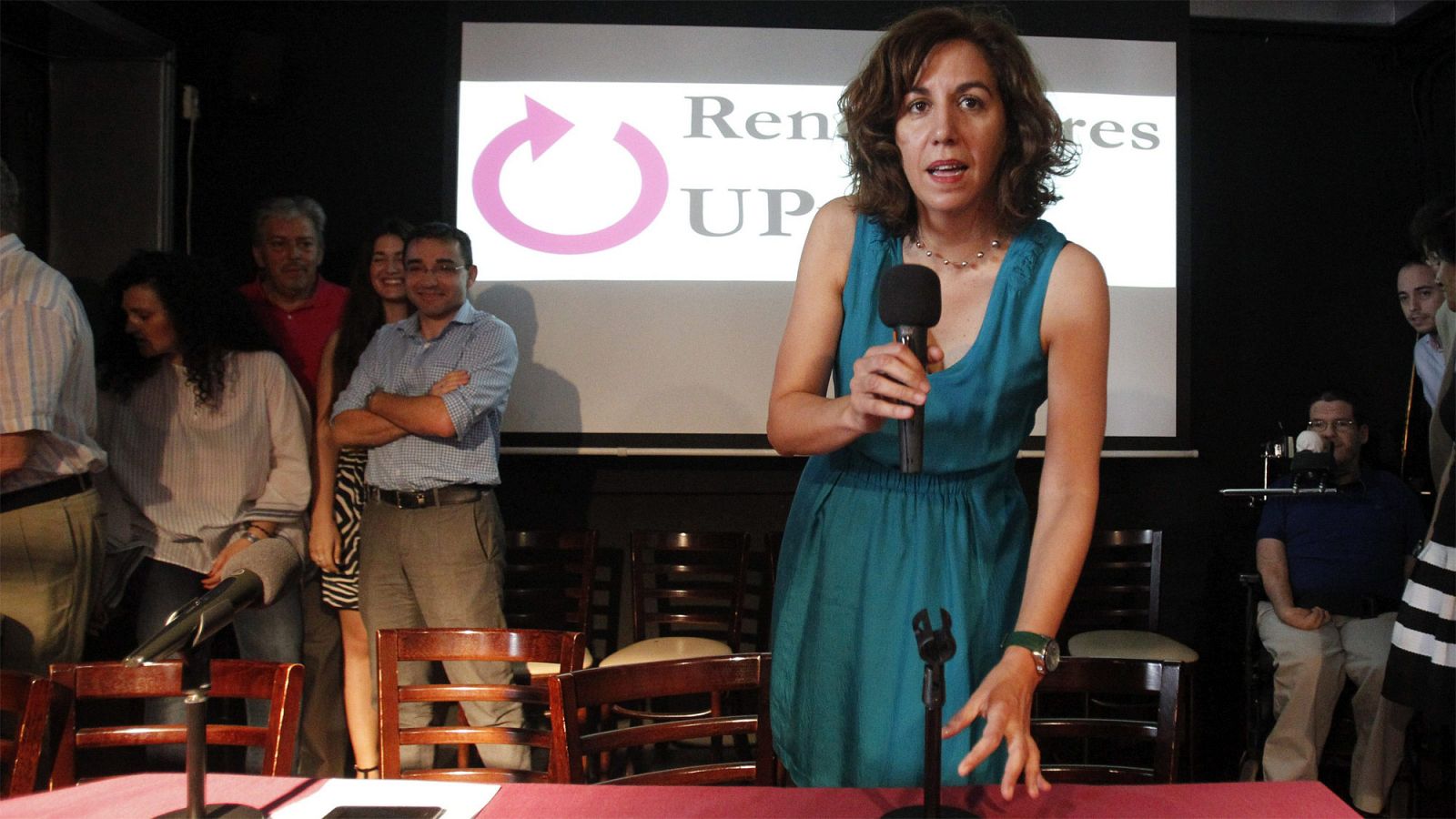 Irene Lozano, durante la presentación hoy de la candidatura Renovadores