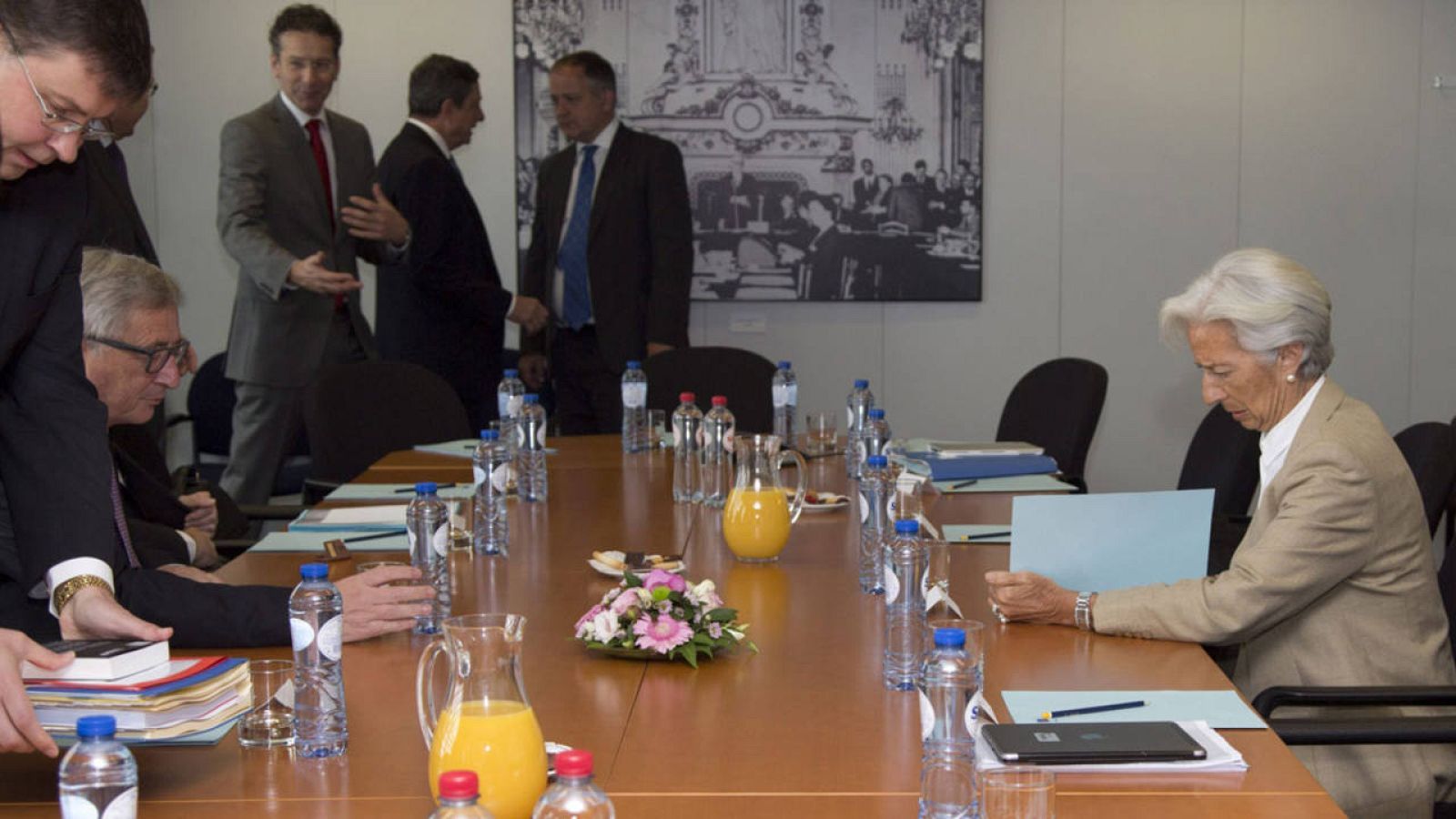 Reunión de los máximos responsables de las instituciones acreedoras de Grecia