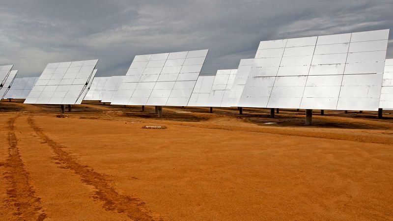 Planta solar de Abengoa en la provincia de Sevilla.