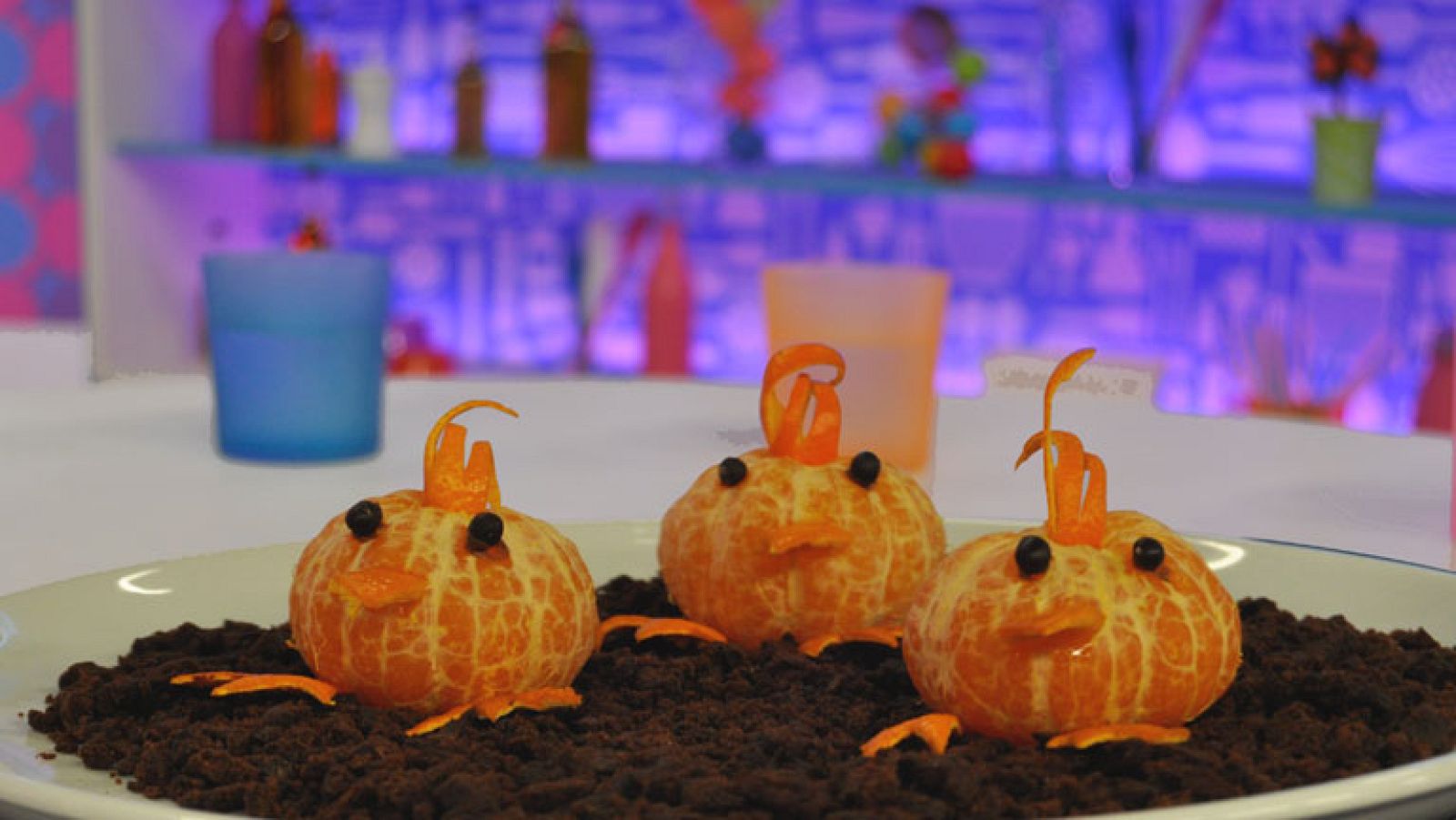 Receta - Gallinitas de mandarina con tierra de muffins