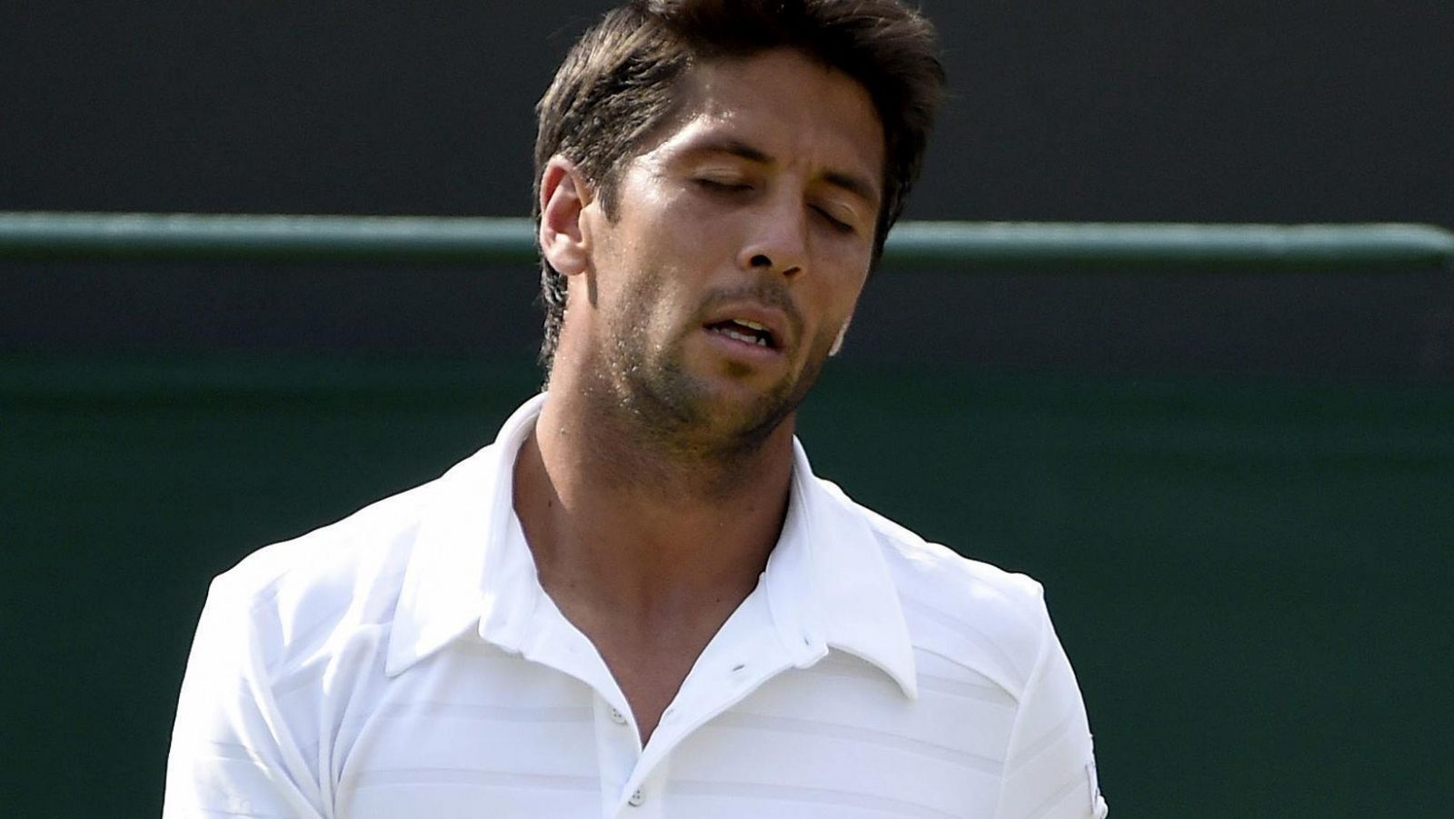 El tenista español Fernando Verdasco lamenta perder un punto ante el austriaco Dominic Thiem / EFE