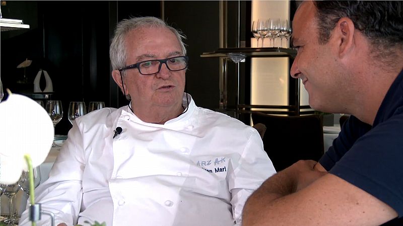 Ángel León con Juan Mari Arzak