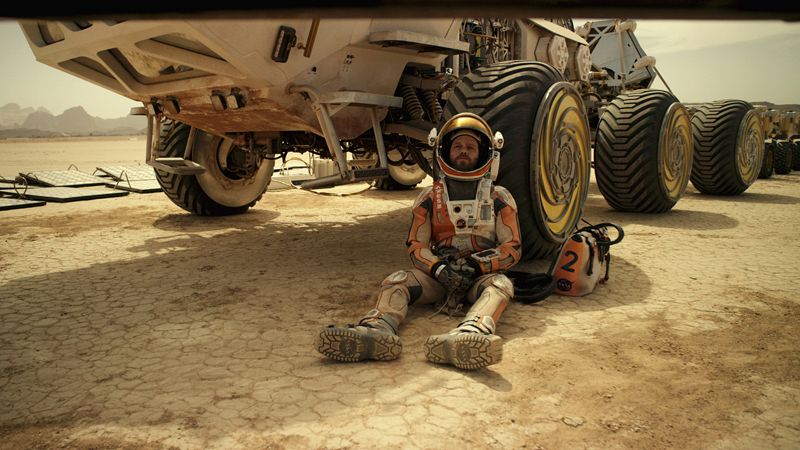 El actor Matt Damon en un fotograma de la película 'Marte (The Martian)'/Fox