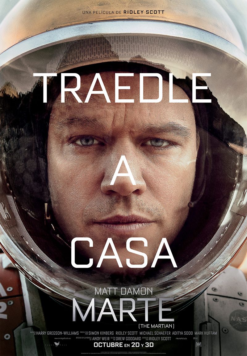 Cartel de la película 'Marte (The Martian'