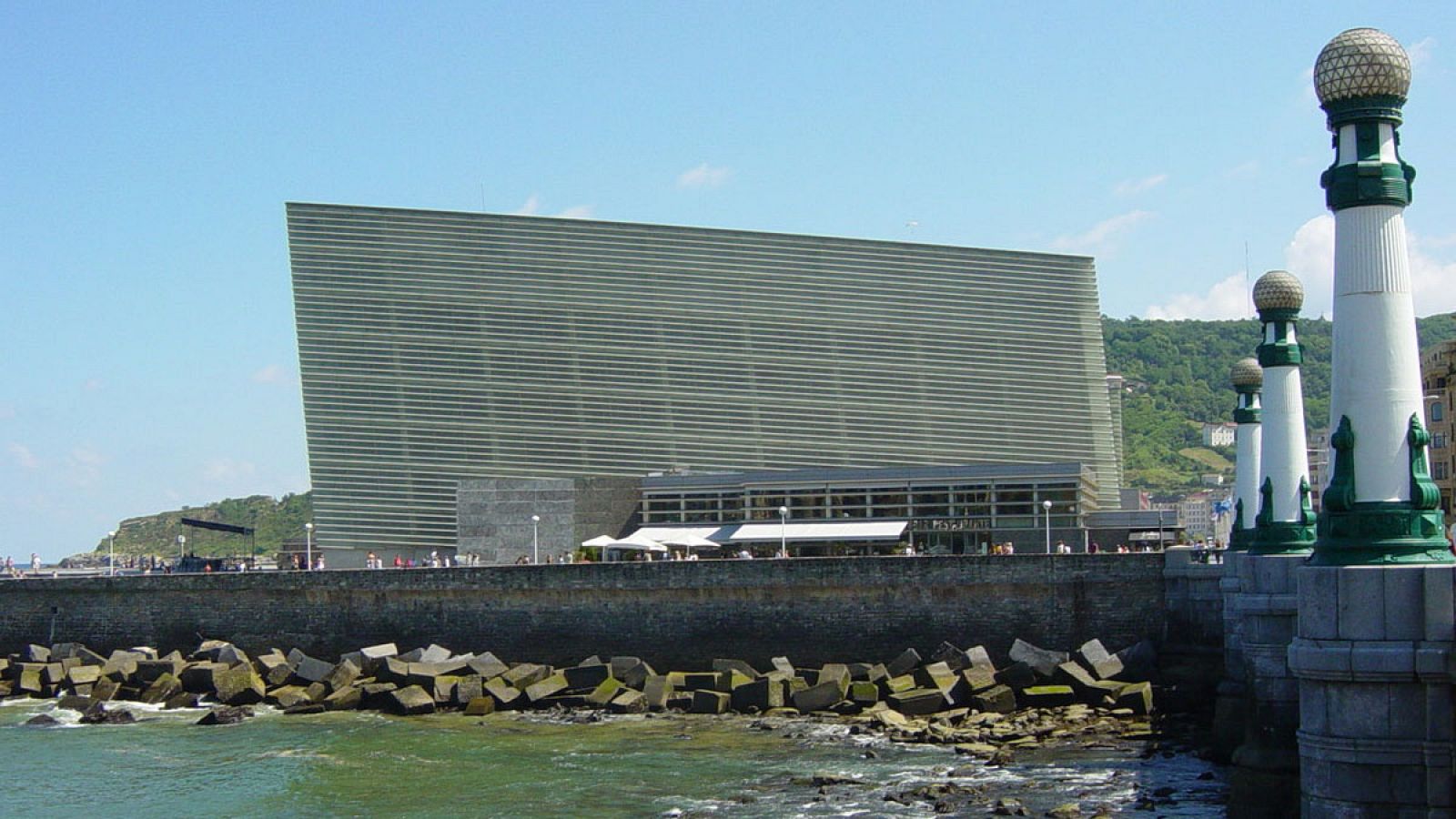 Vista del auditorio Kursaal, en San Sebastián, una obra del arquitecto Rafael Moneo.