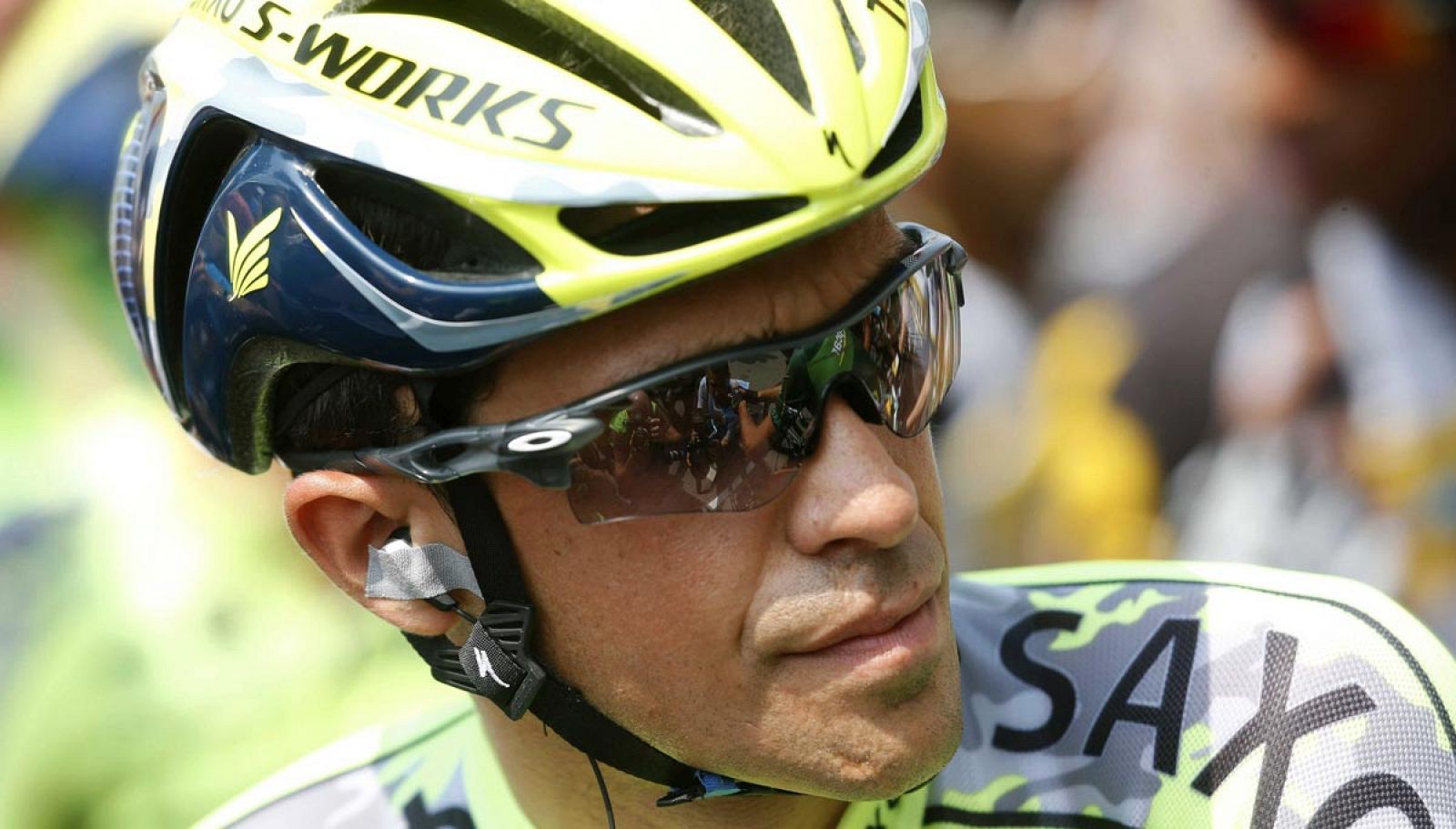 Contador se ha lamentado por perder tiempo en la tercera etapa del Tour.