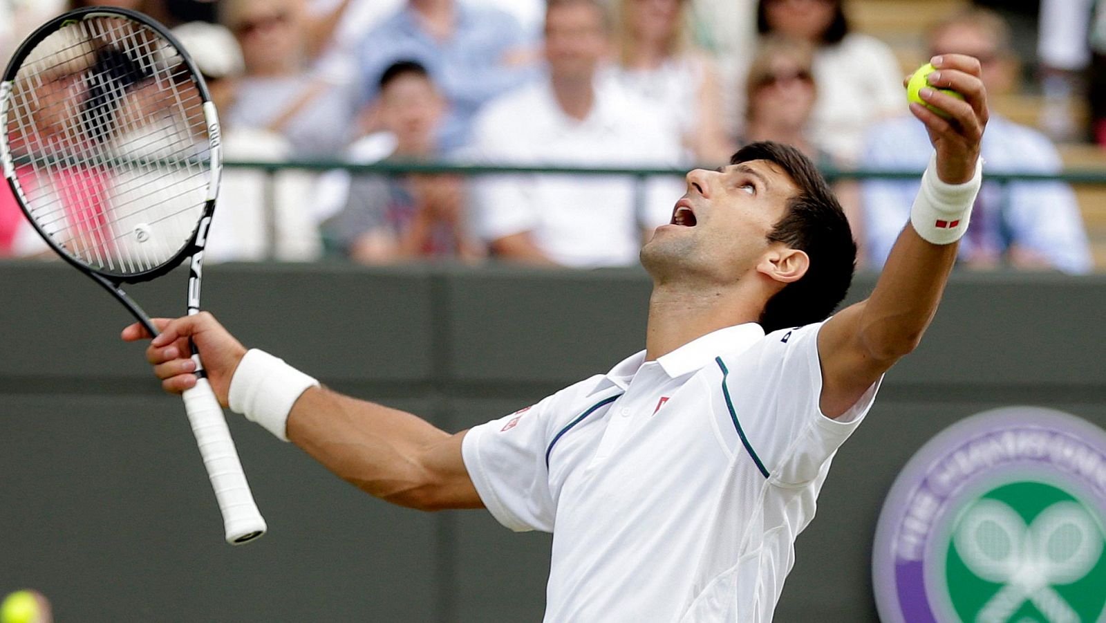 El serbio Novak Djokovic, en su partido contra Kevin Anderson / REUTERS