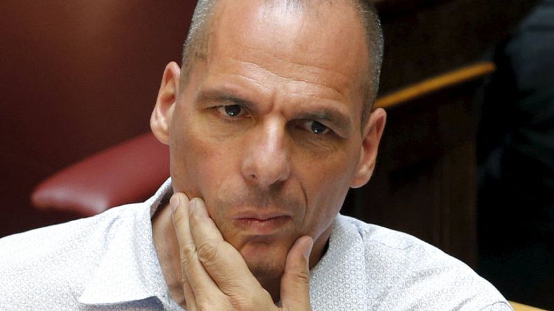  El exministro de Finanzas griego, Yanis Varufakis, en el Parlamento. 