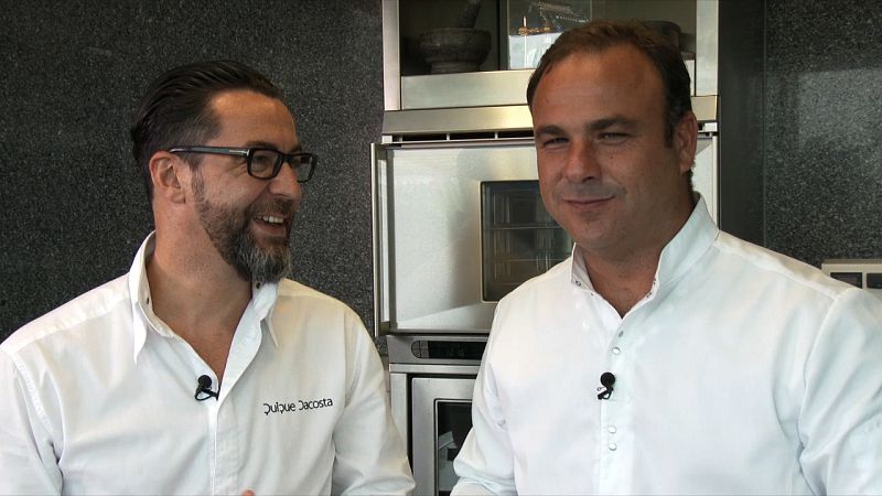 Ángel León con Quique Dacosta