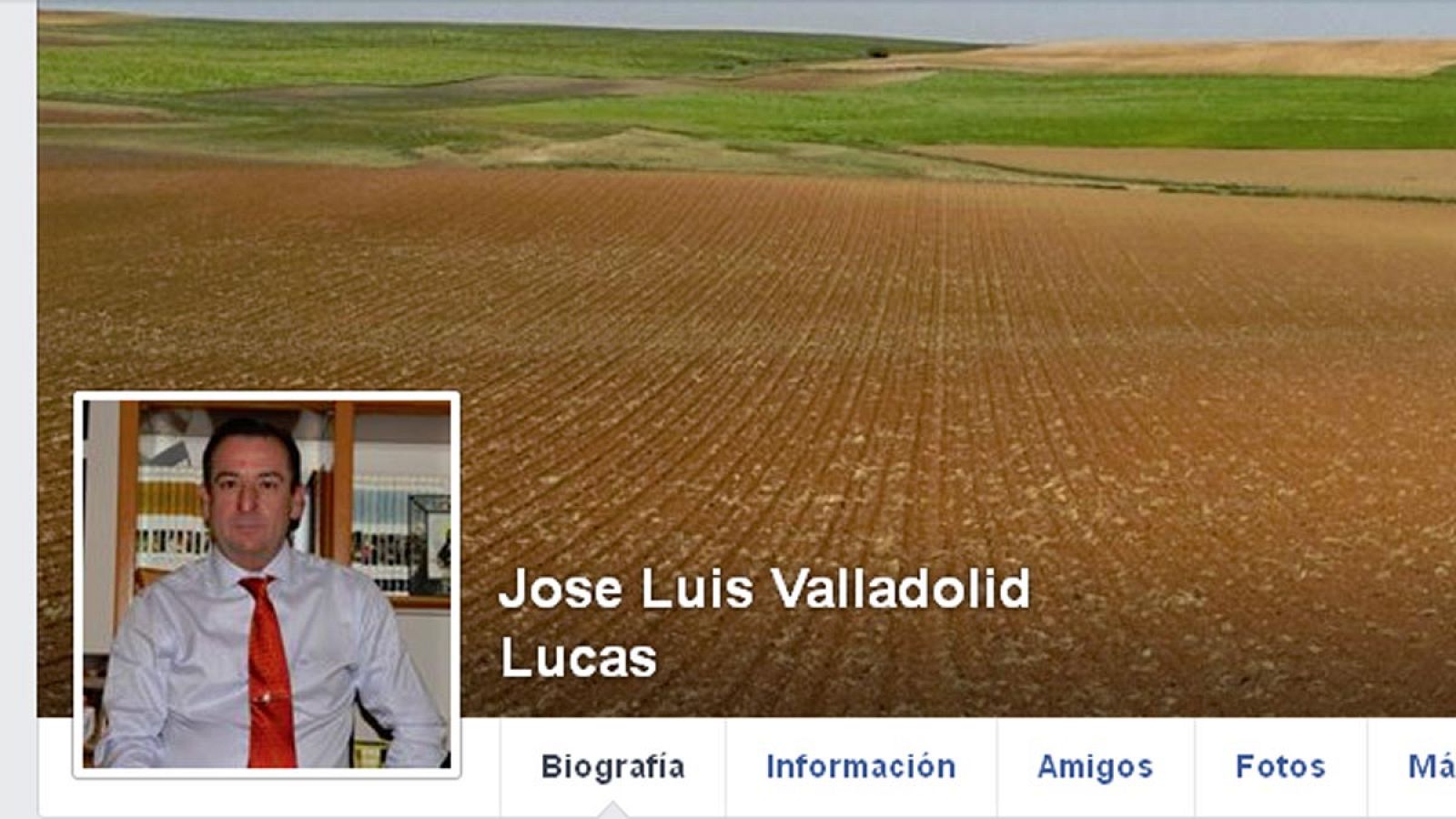 Imagen del perfil en Facebook del alcalde de Villares del Saz, José Luis Valladolid