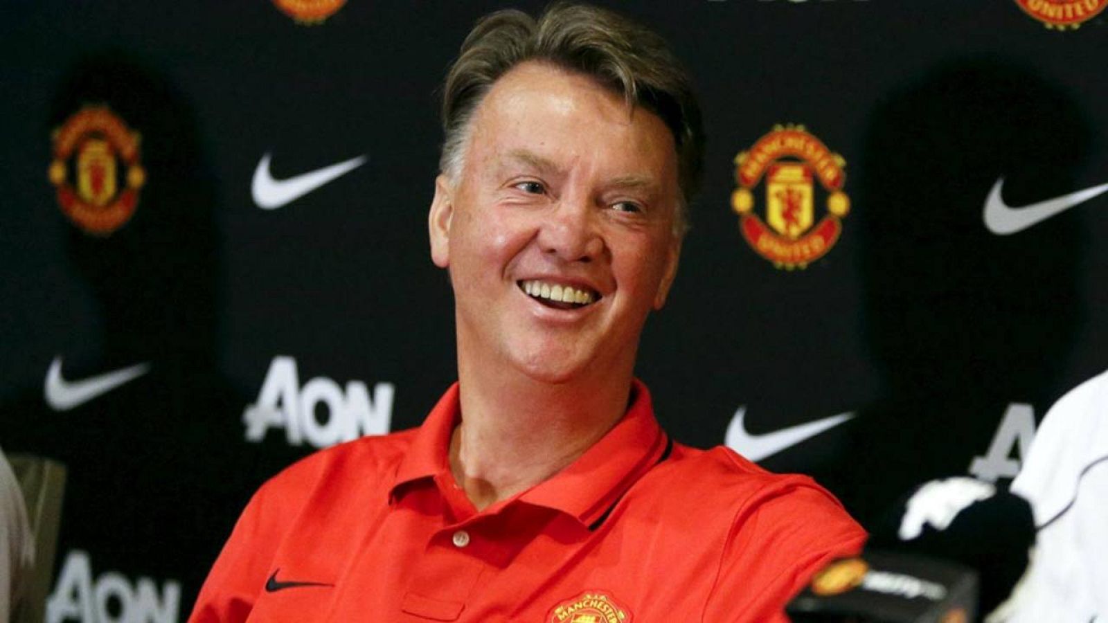 El técnico del Manchester United, Louis Van Gaal