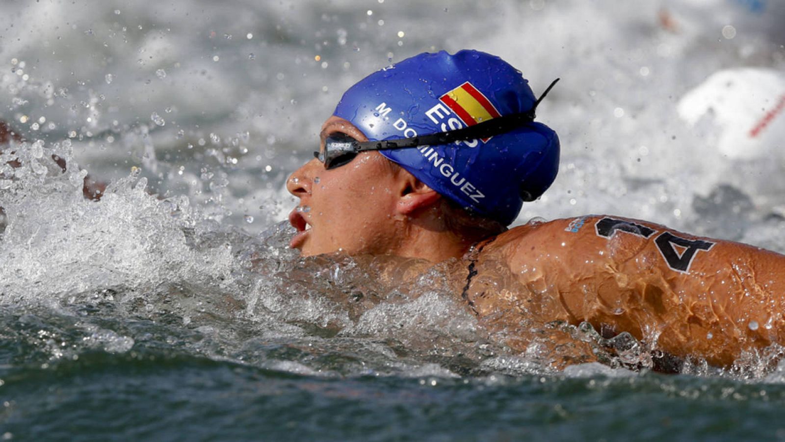 La nadadora Margarita Domínguez, en el Mundial de Barcelona de 2013