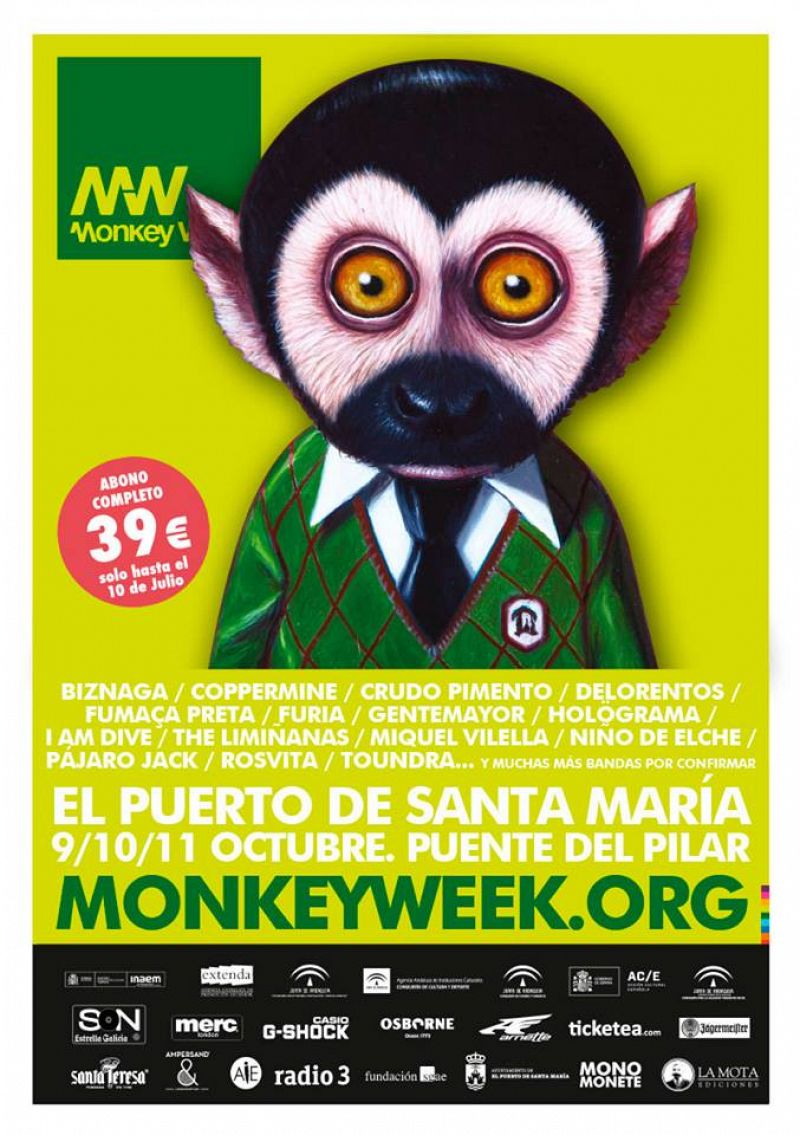Cartel provisional de Monkey Week 2015