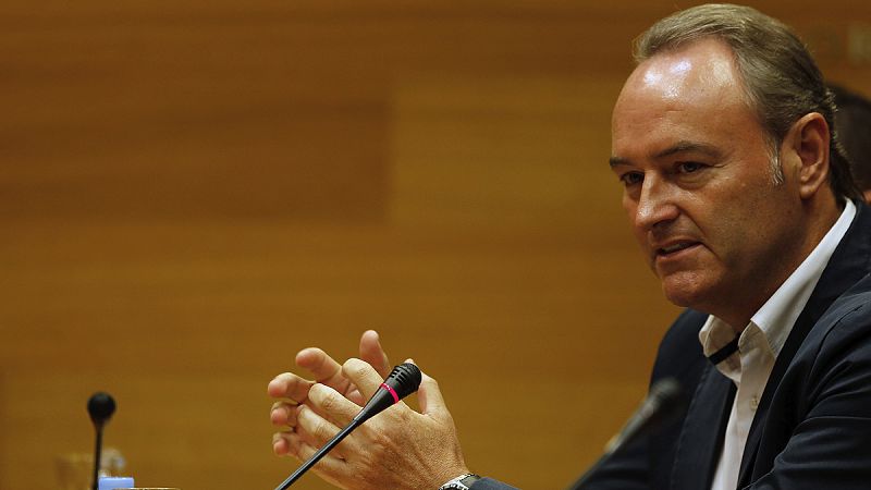 Alberto Fabra, durante una intervención en la comisión de Les Corts Valencianes