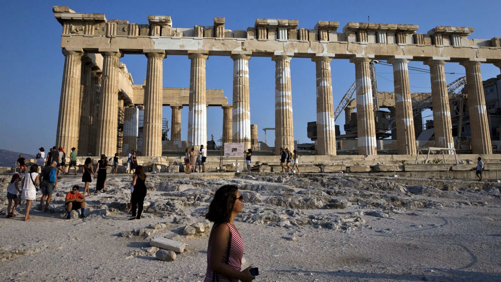 El Partenón en la Acrópolis de Atenas