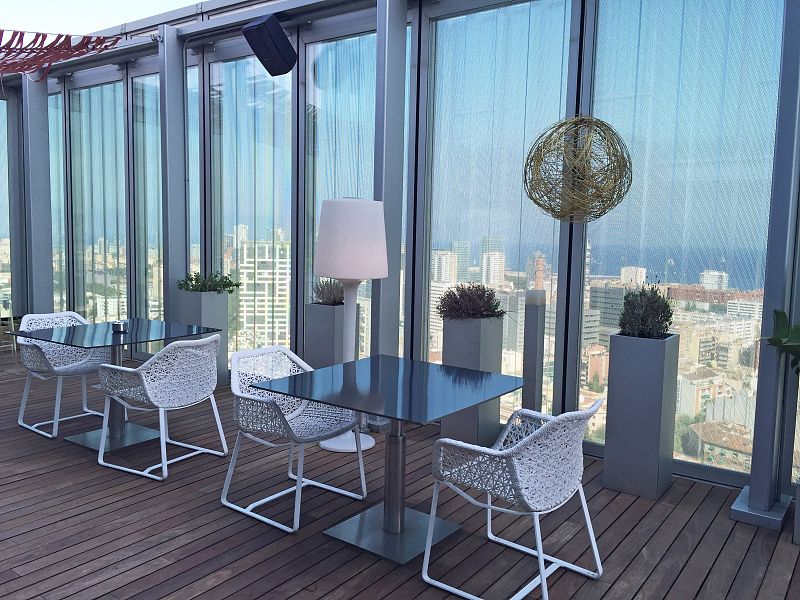 En 2008 inauguran, en la planta 24 del Meliá Barcelona Sky, el 'Dos cielos'.