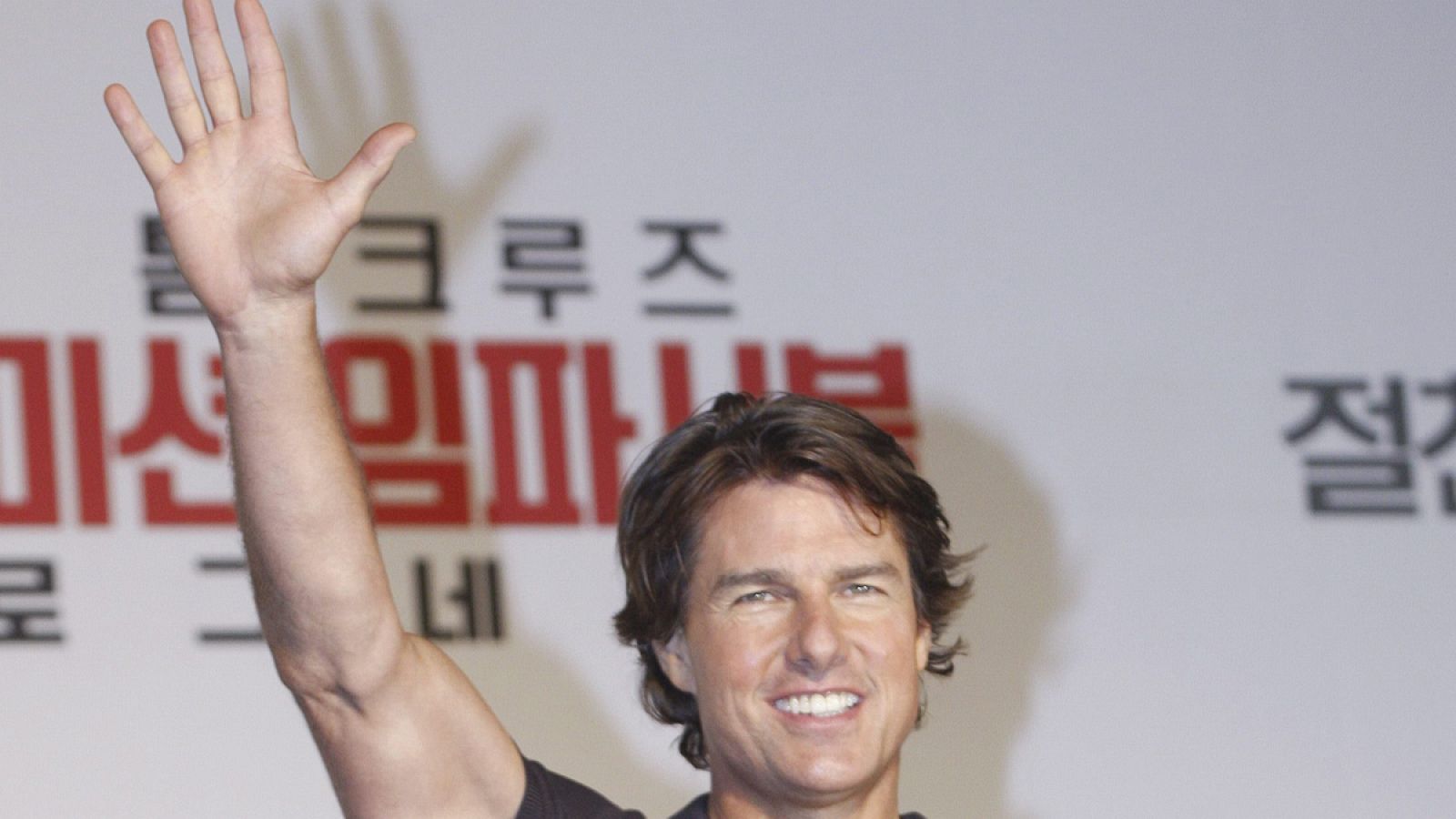 Tom Cruise durante el estreno de Misión Imposible V: Nación Secreta en Seúl (Corea del Sur)