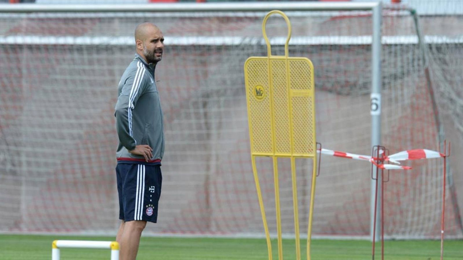 Guardiola en un entreno con el Bayern de Múnich