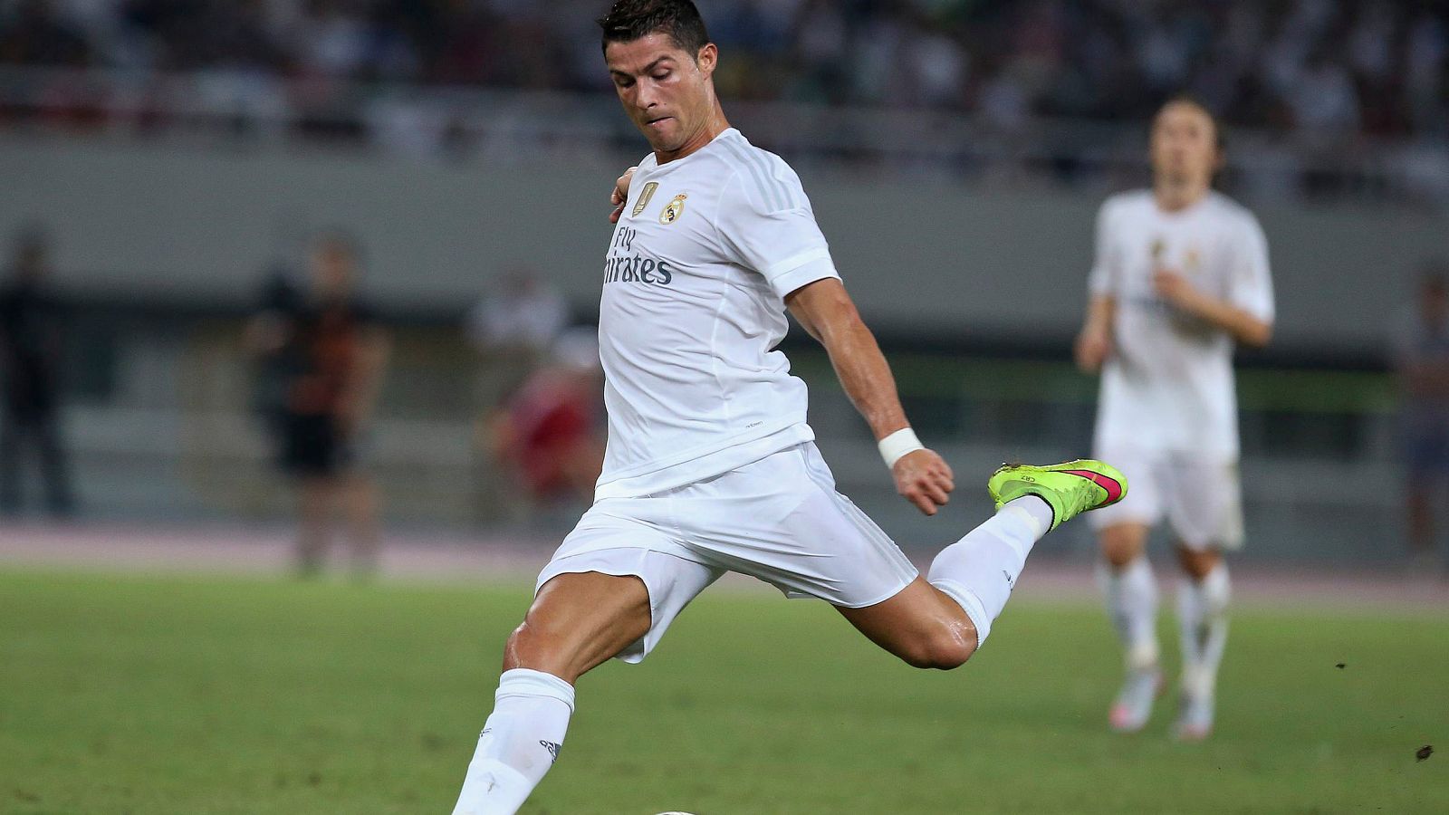 Cristiano Ronaldo, en un partido de pretemporada con el Real Madrid.