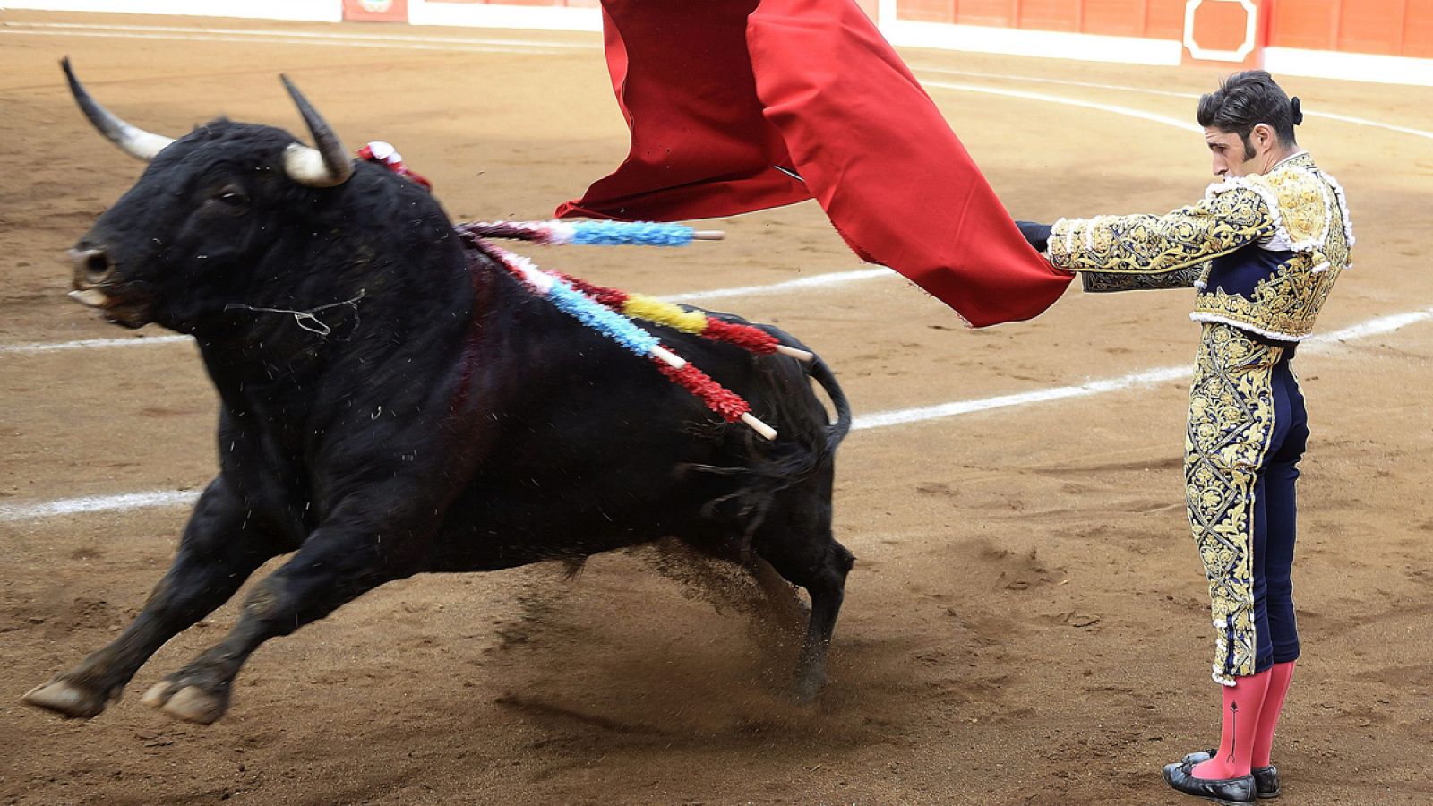 Alejandro Talavante toreando en la Feria de Santiago de Santander