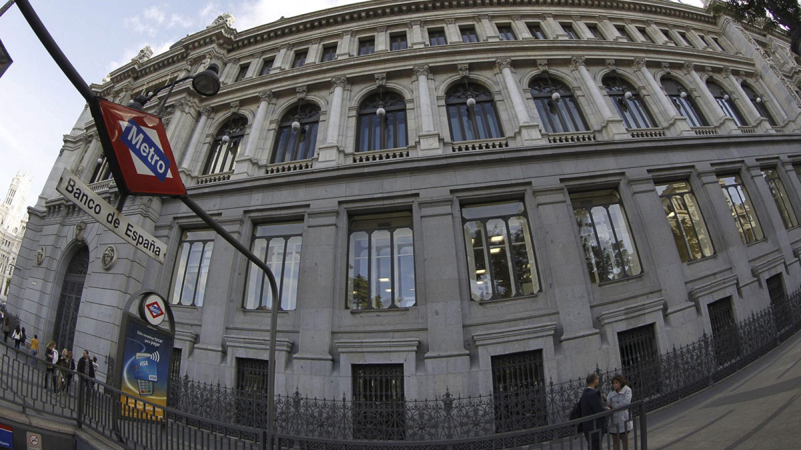 Fachada de la sede del Banco de España en Madrid