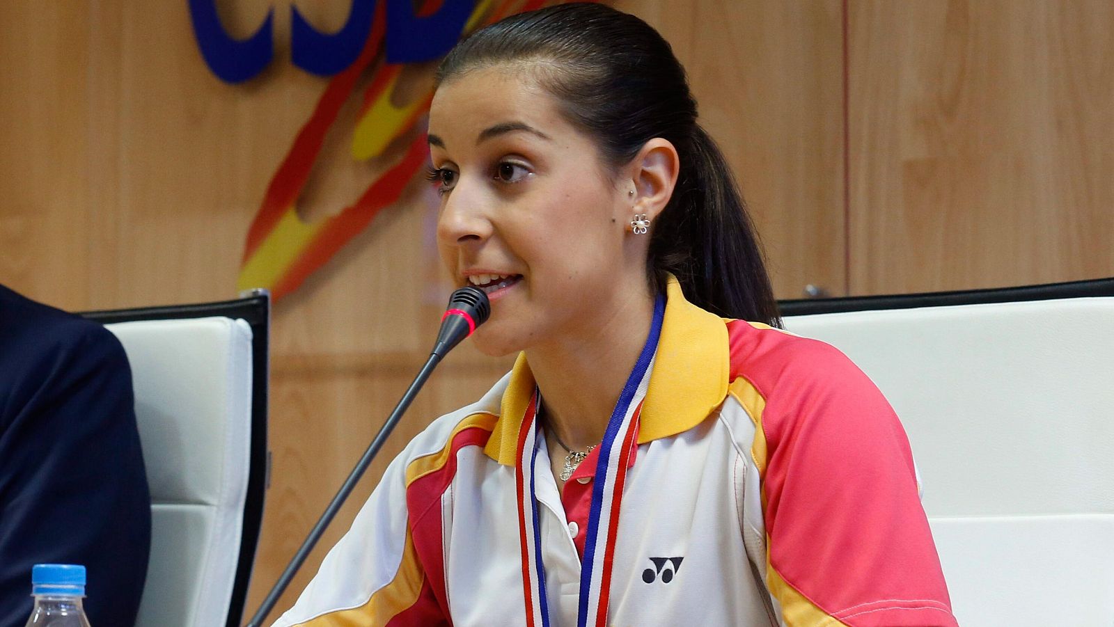 La jugadora española de bádminton, Carolina Marín, vigente campeona del mundo