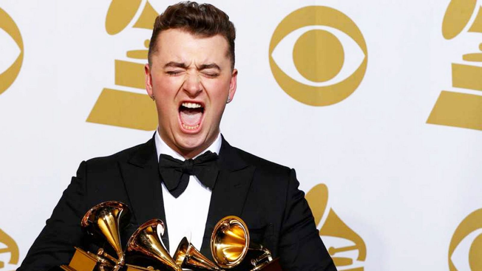 Sam Smith en la ceremonia de los premios Grammy de este año.