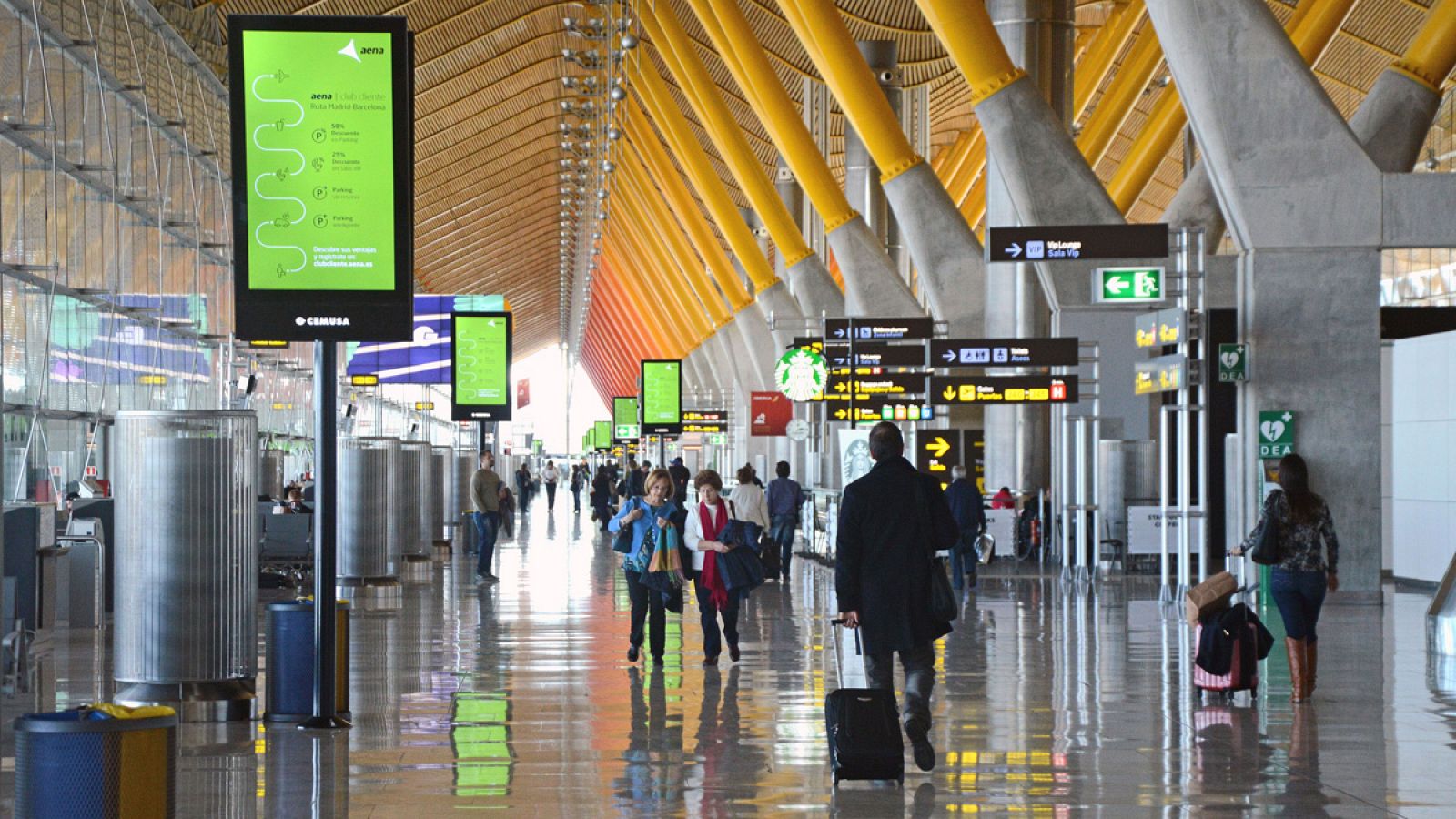 Zona de embarque de la Terminal T4 del Aeropuerto Adolfo Suárez Madrid-Barajas