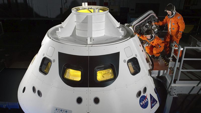 Módulo de tripulación de la nave espacial Orión.
