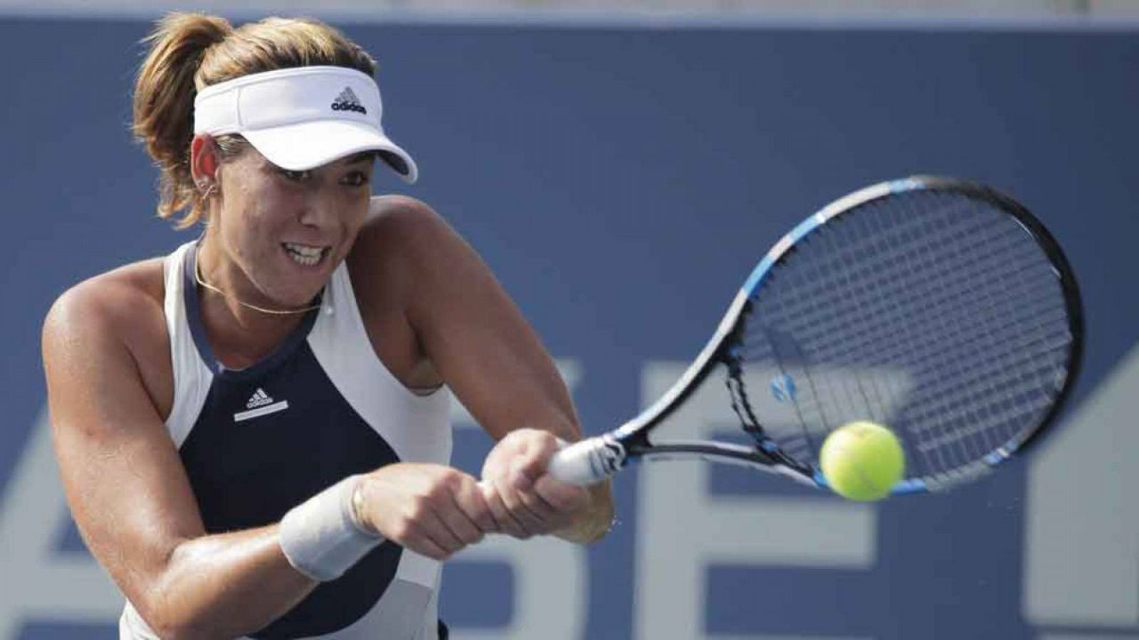 Garbiñe Muguruza, durante la disputa del último US Open