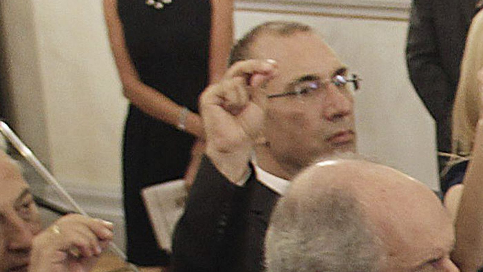 El viceministro de transportes griego durante la jura del nuevo gobierno tras las elecciones de septiembre de 2015