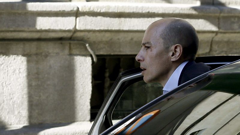 El expresidente de Gowex, Jenaro García, sale de un coche
