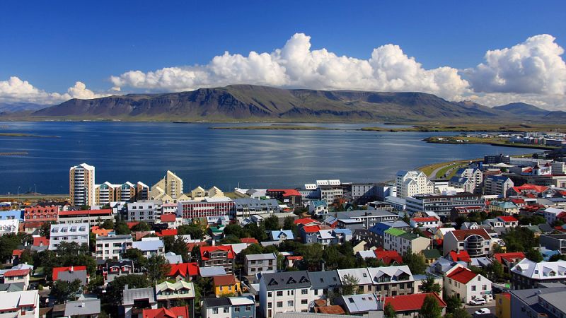 Panorámica de la ciudad de Reikiavik, capital de Islandia