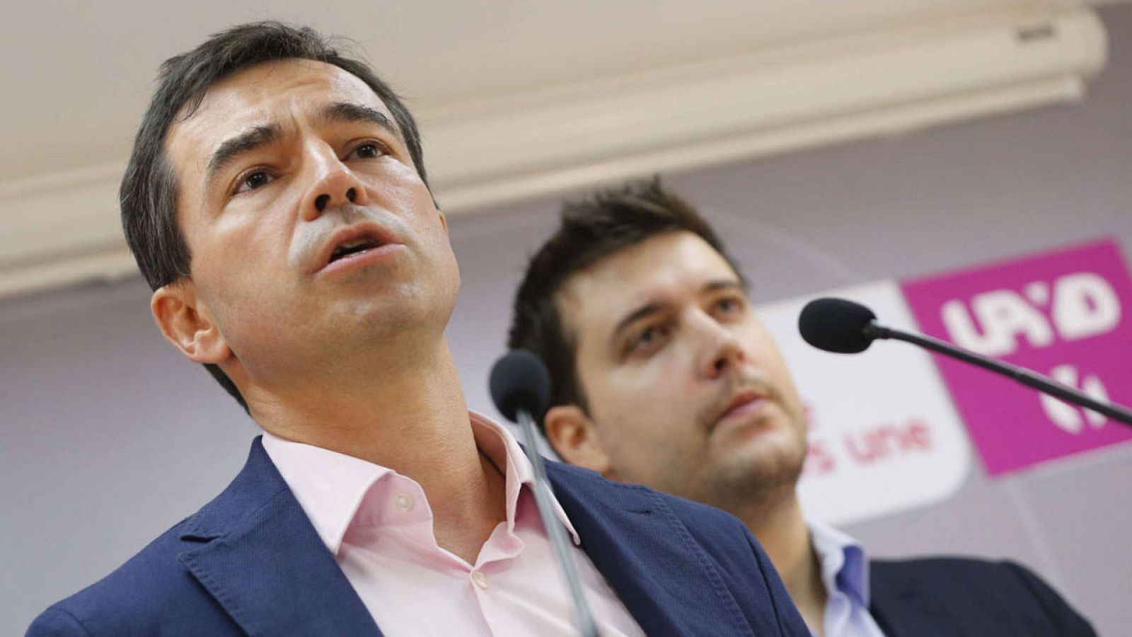 El líder de UPYD, Andrés Herzog, junto al secretario general del grupo en el Congreso, Jorge Alexandre