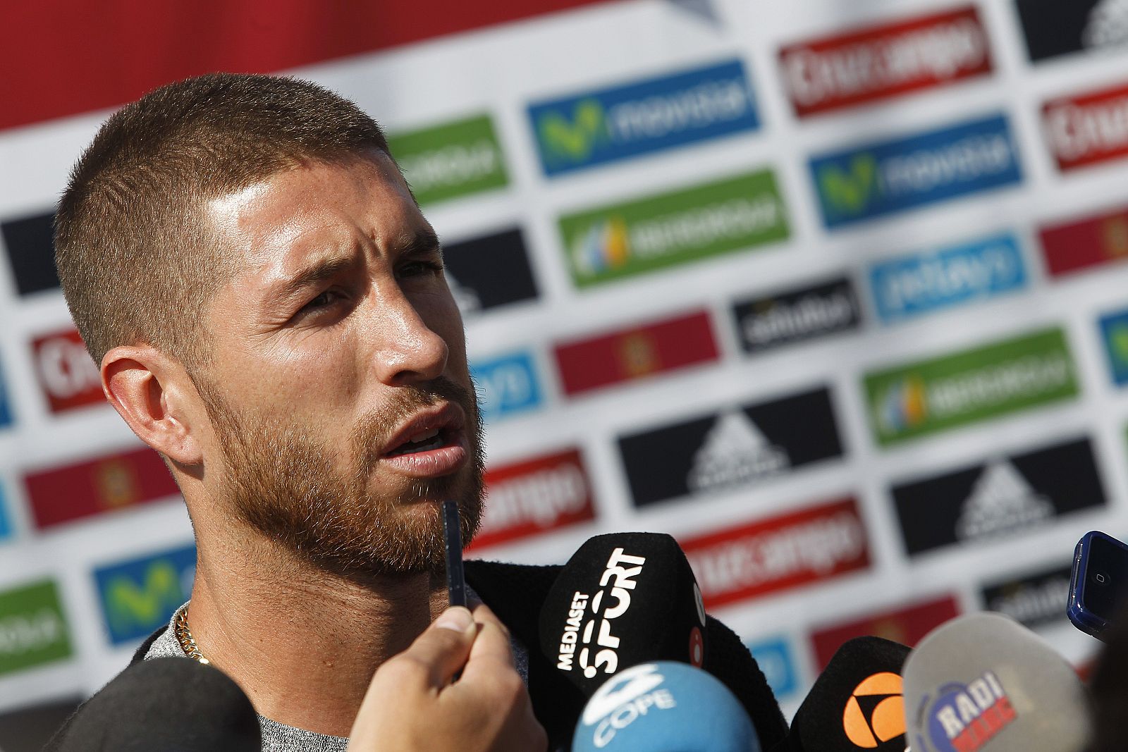 Sergio Ramos no llega a tiempo para jugar ante el Levante.