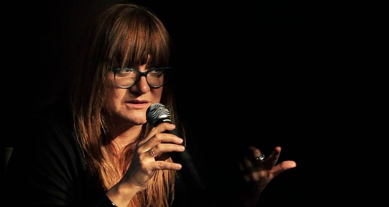 La directora Isabel Coixet durante su encuentro con estudiantes por la película 'Spain in a Day'