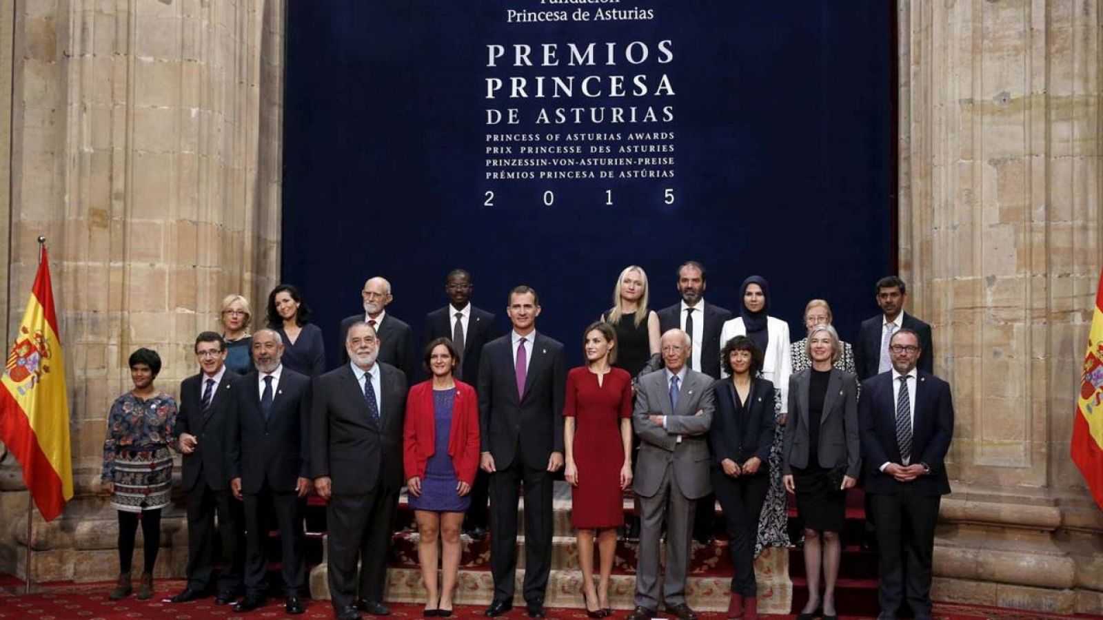 Los reyes, Felipe y Letizia, reciben en audiencia a los ganadores de los Premios Princesa de Asturias 