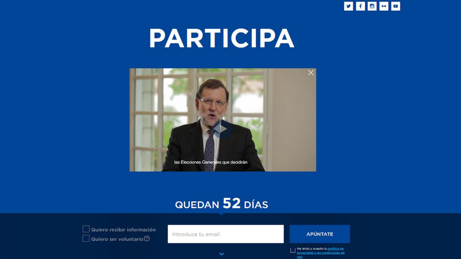 Imagen de la web del PP www.participarenserio.es.