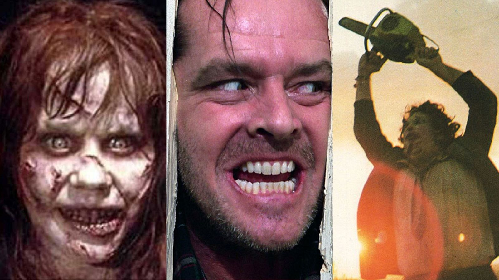 'El exorcista', 'El resplandor' y 'La matanza de Texas', las tres cintas que encabezan la lista de mejores pelçiculas de terror de la historia.