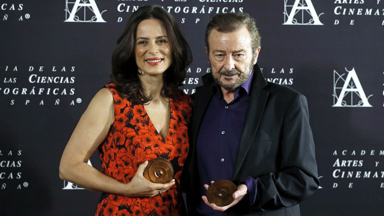 Juan Diego y Aitana Sánchez-Gijón, Medalla de Oro 2015 de la Academia de las Artes y las Ciencias Cinematográficas de España.