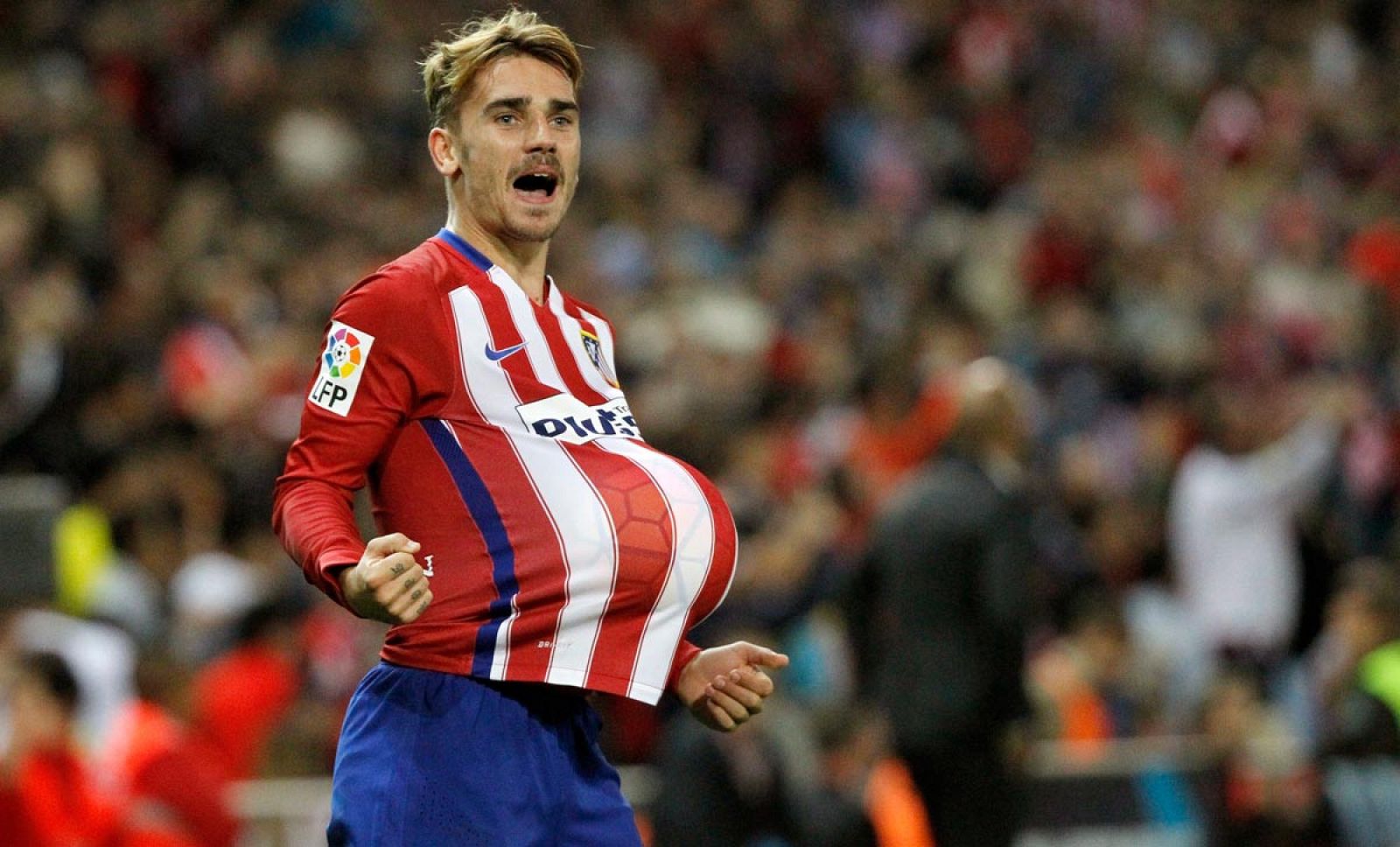 Griezmann salvó al Atlético en el último partido de Liga ante el Sporting.