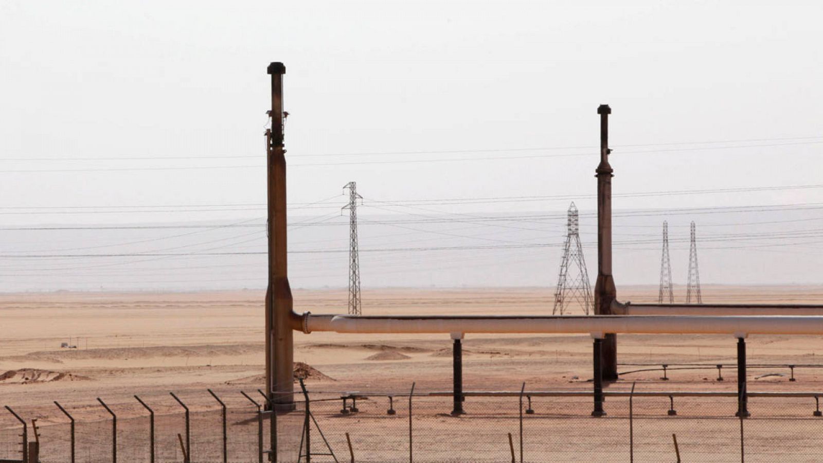 Campo petrolífero en Libia