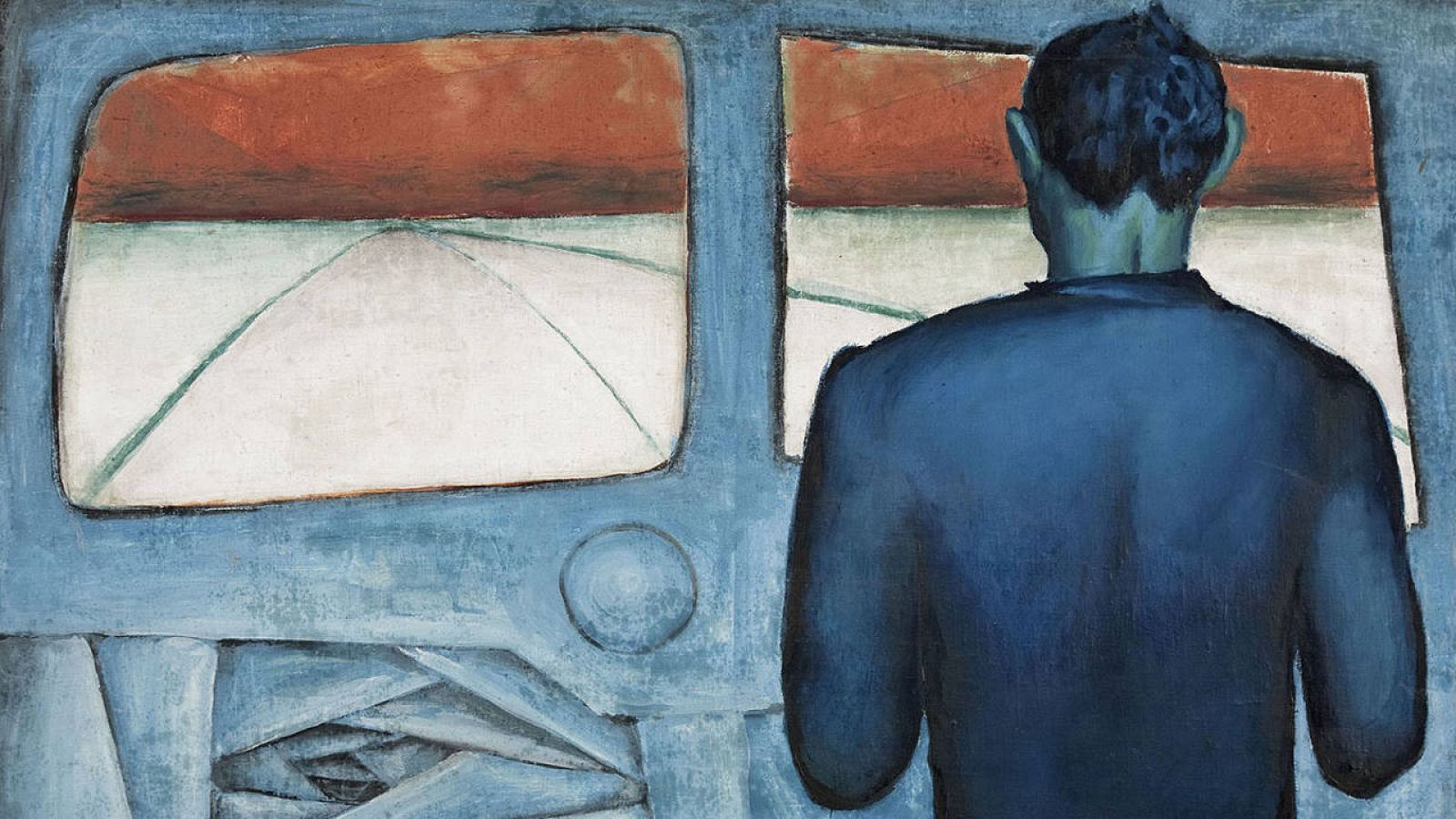 'Chófer azul' (1948), Cortesía de la Fundación Andrzej Wróblewski 